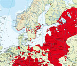 fästingar karta europa Karta Riskomraden For Tbe I Europa Dinamediciner fästingar karta europa